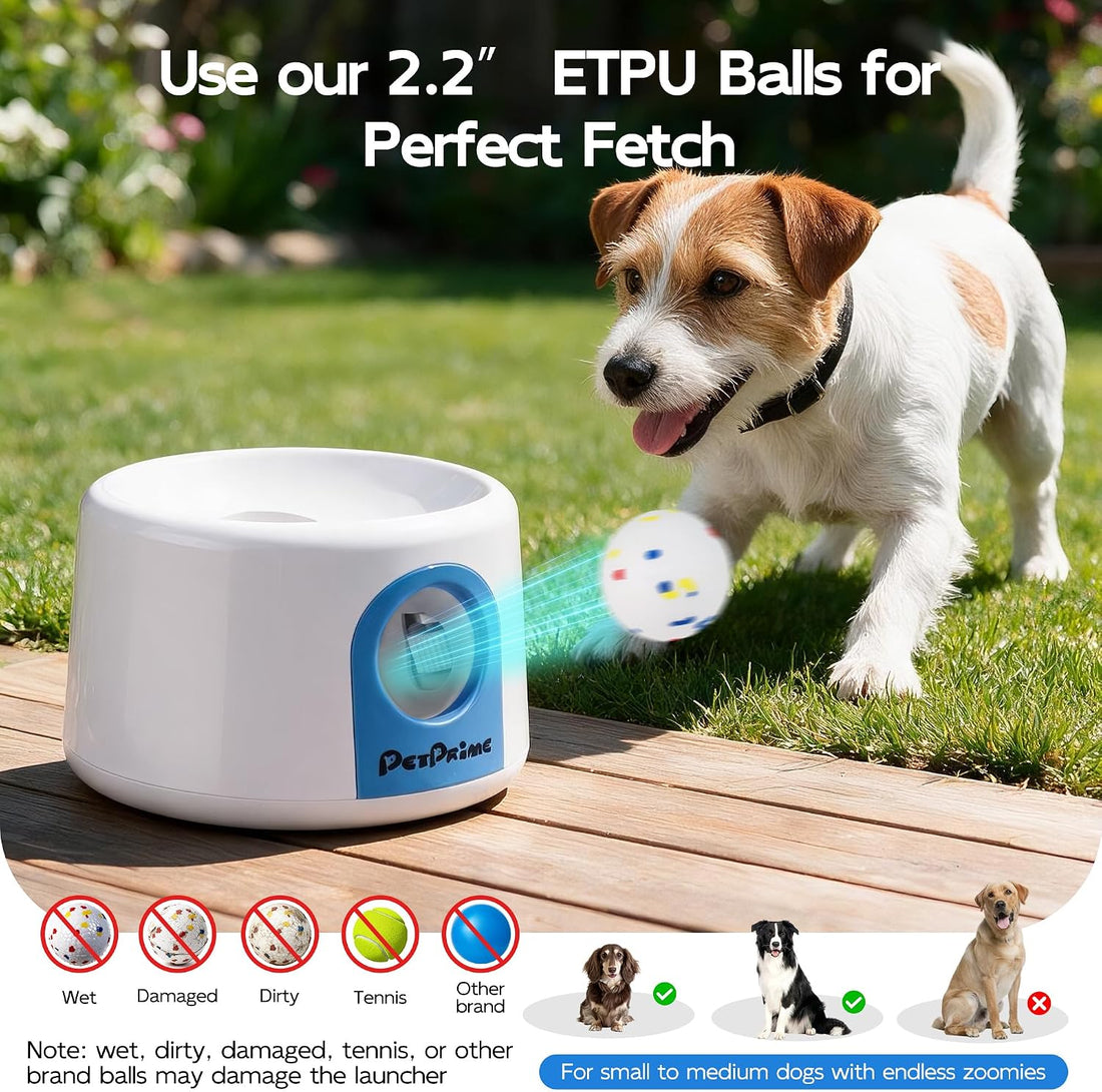 Pet Prime Upgraded Automatic Dog Ball Launcher for Small/Medium