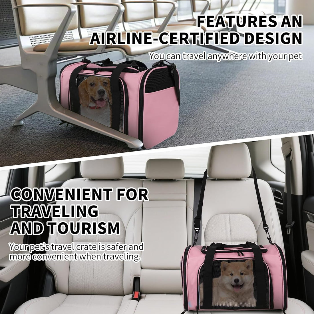 Yipincover Cat Carriers Soft-Sided,Pet Carrier for Small Cats Dogs