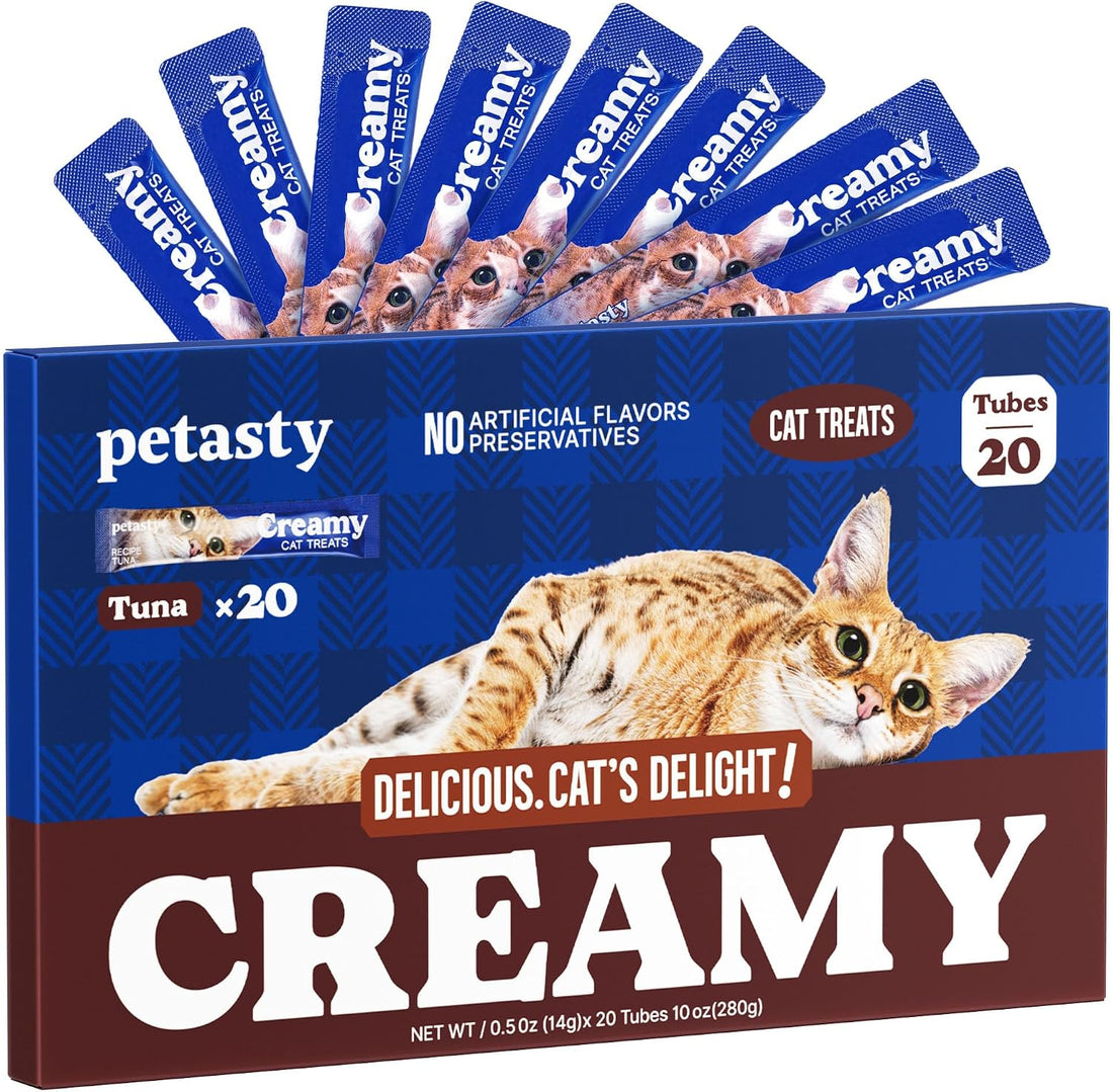 Lickable Cat Treats, Creamy Puree, Variety Pack, 20 Tubes, 0.5oz