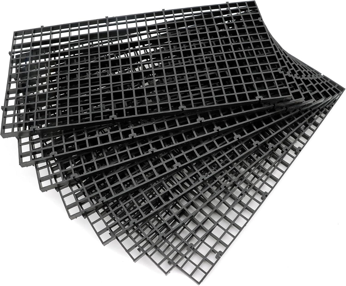 Aquarium Fish Tank Bottom Isolation 8 Pcs, Plastic Egg Crate
