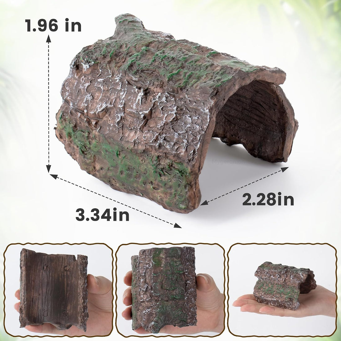 Mygeromon Reptile Hides Leopard Gecko Hideout Resin Caves Tank