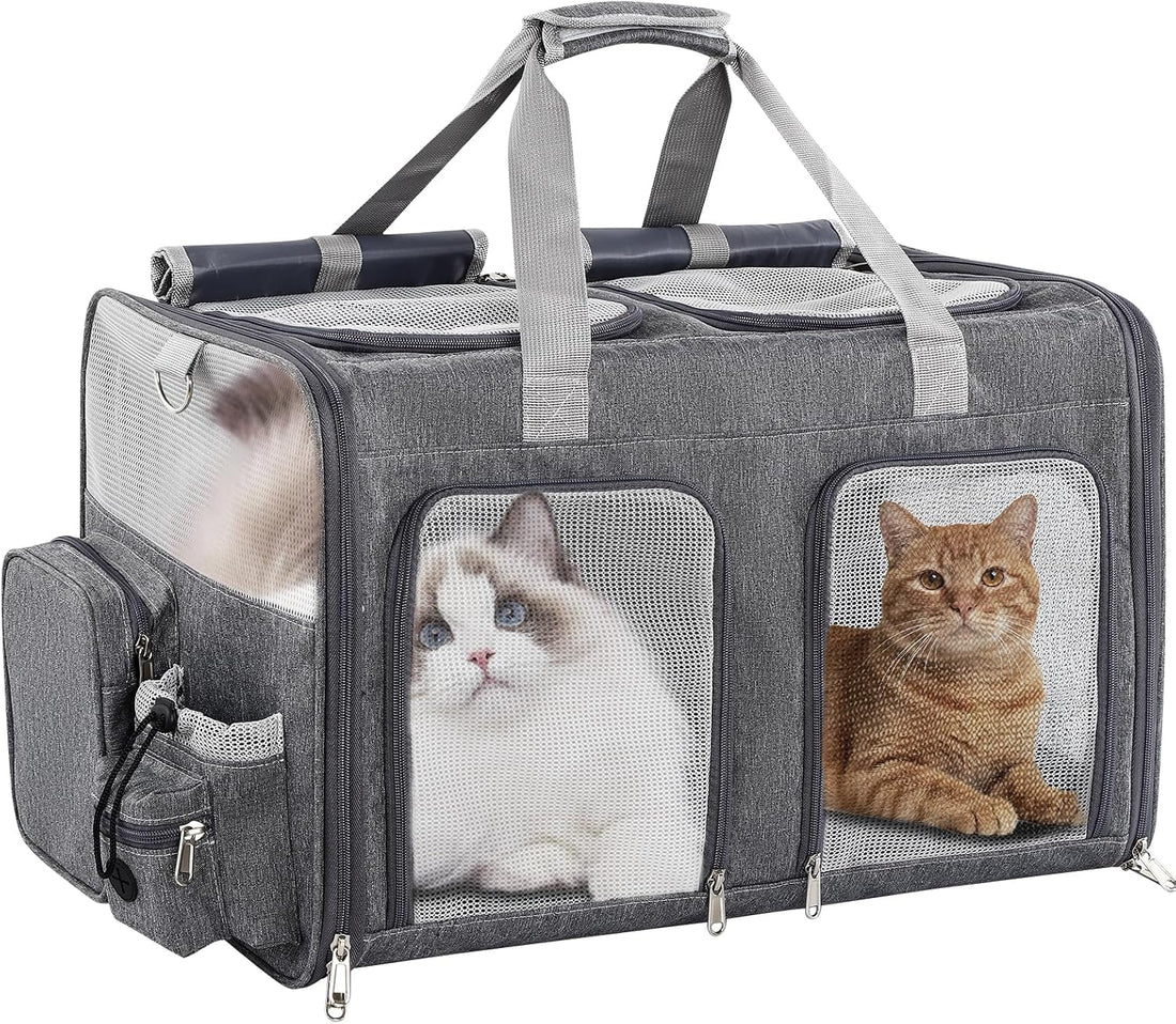 Cat Carrier for 2 Cats Double Pet Carrier Extra Large Green 2026