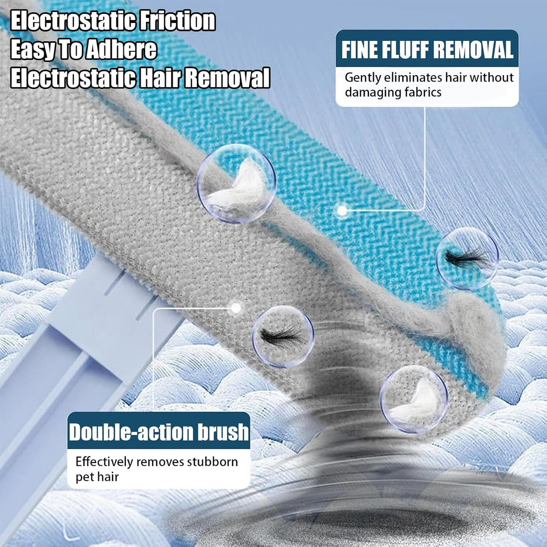Cat Hair Remover 4-in-1 Multi-Functional Pet Hair Remover