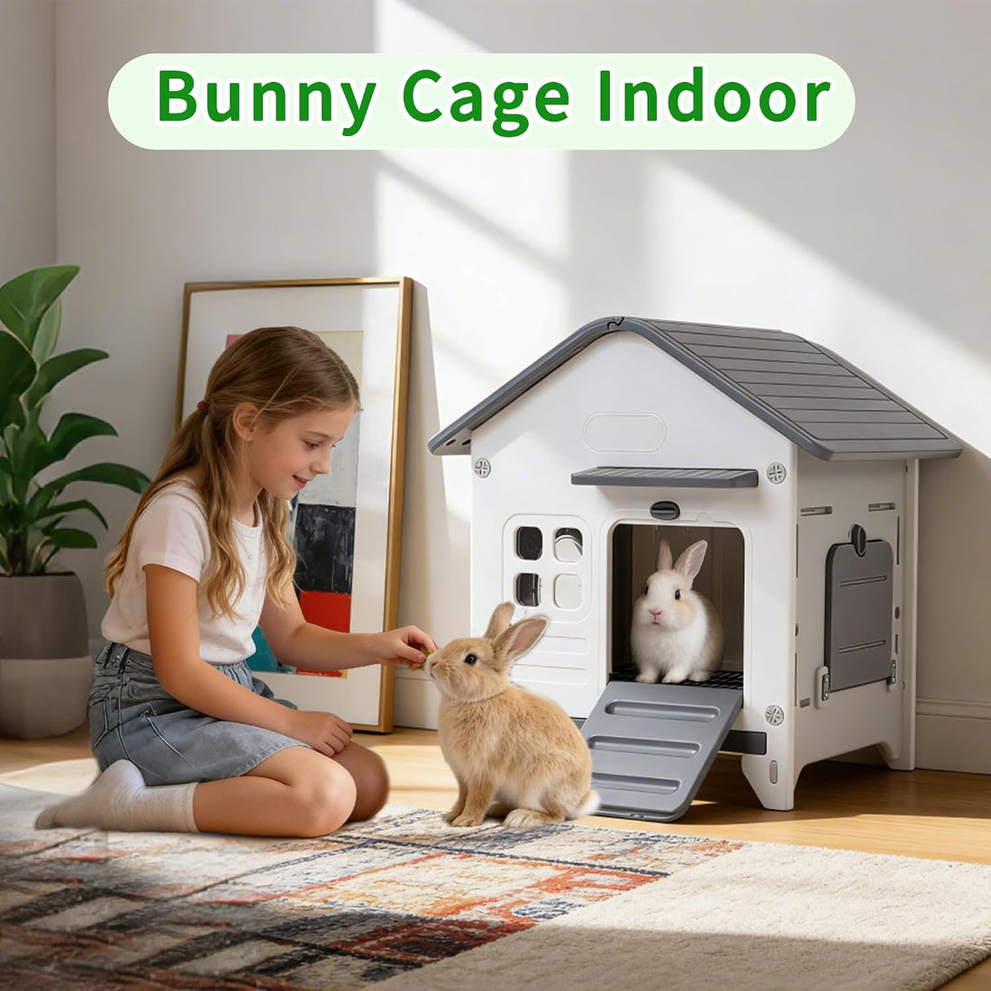 Plastic Rabbit Cage Outdoor Indoor
