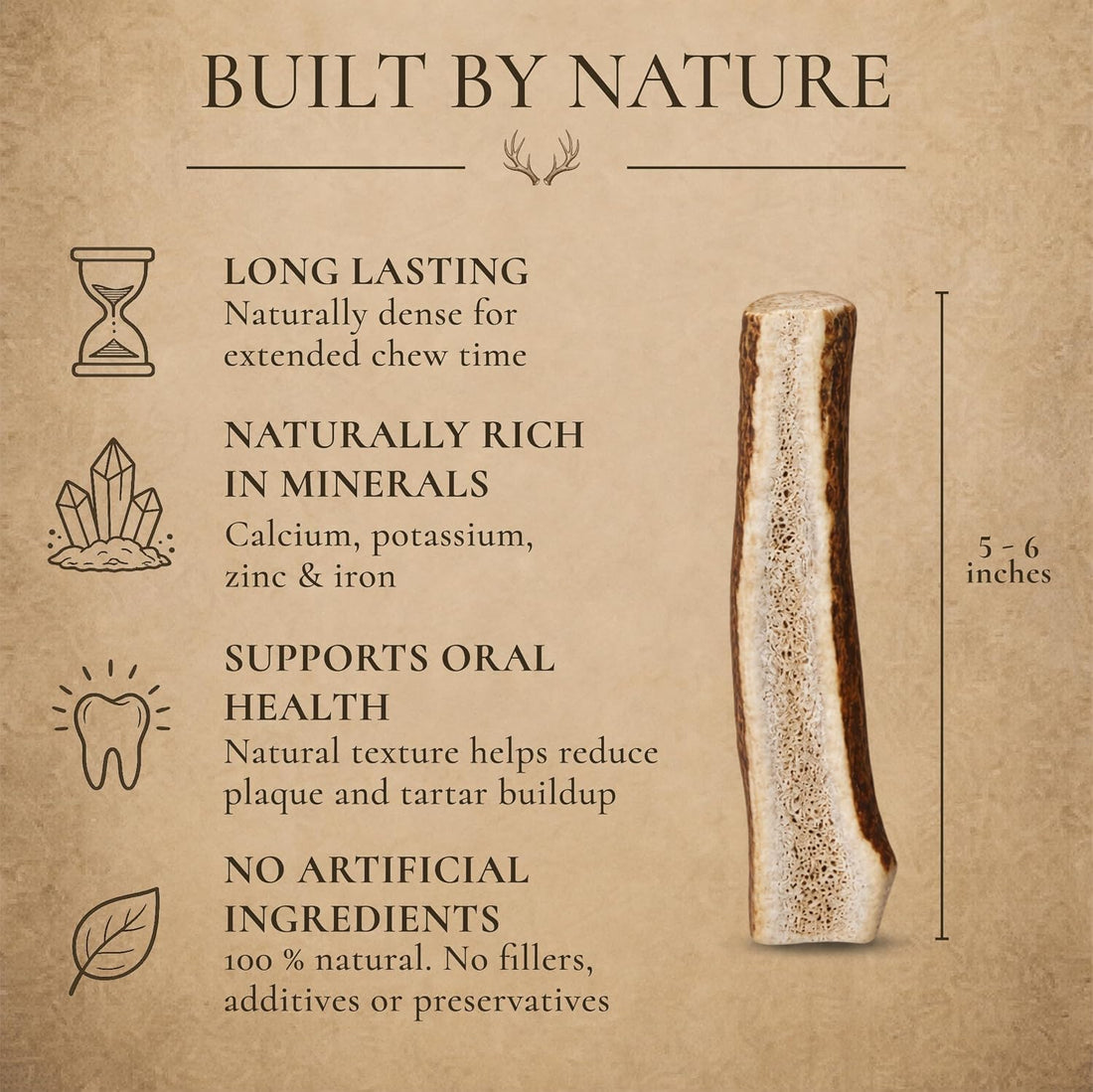 WhiteTail Naturals - Premium Split Elk Antlers for Dogs