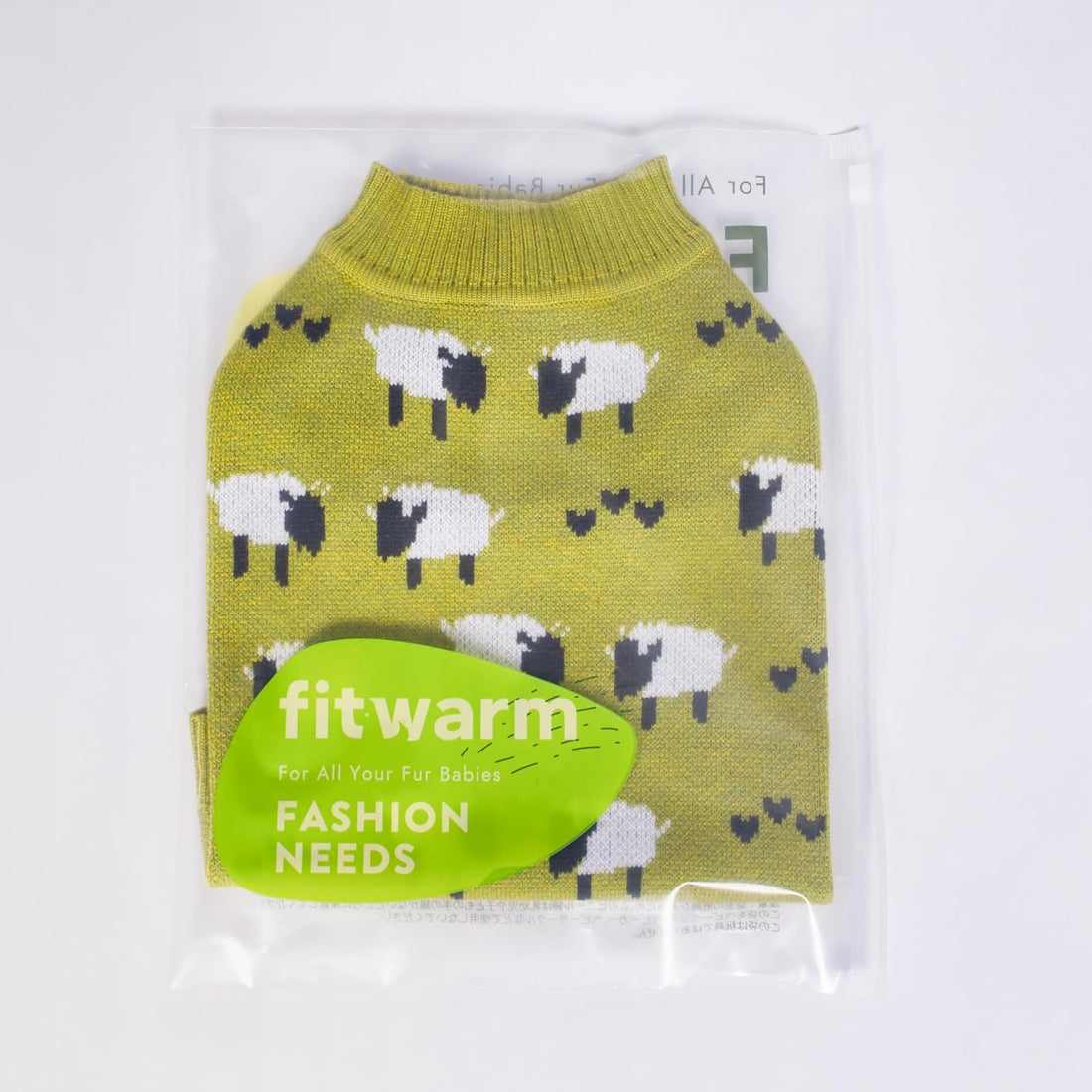 Fitwarm Funny Sheep Dog Sweater, Thermal Winter Clothes for Small Dogs