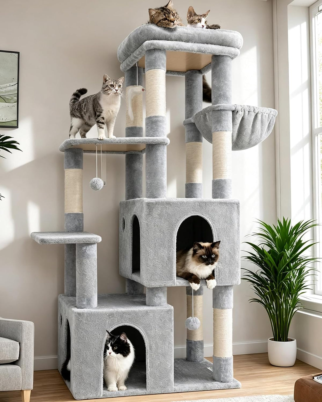 Globlazer Heavy Duty Cat Trees for Big Cats Maine Coon, F61