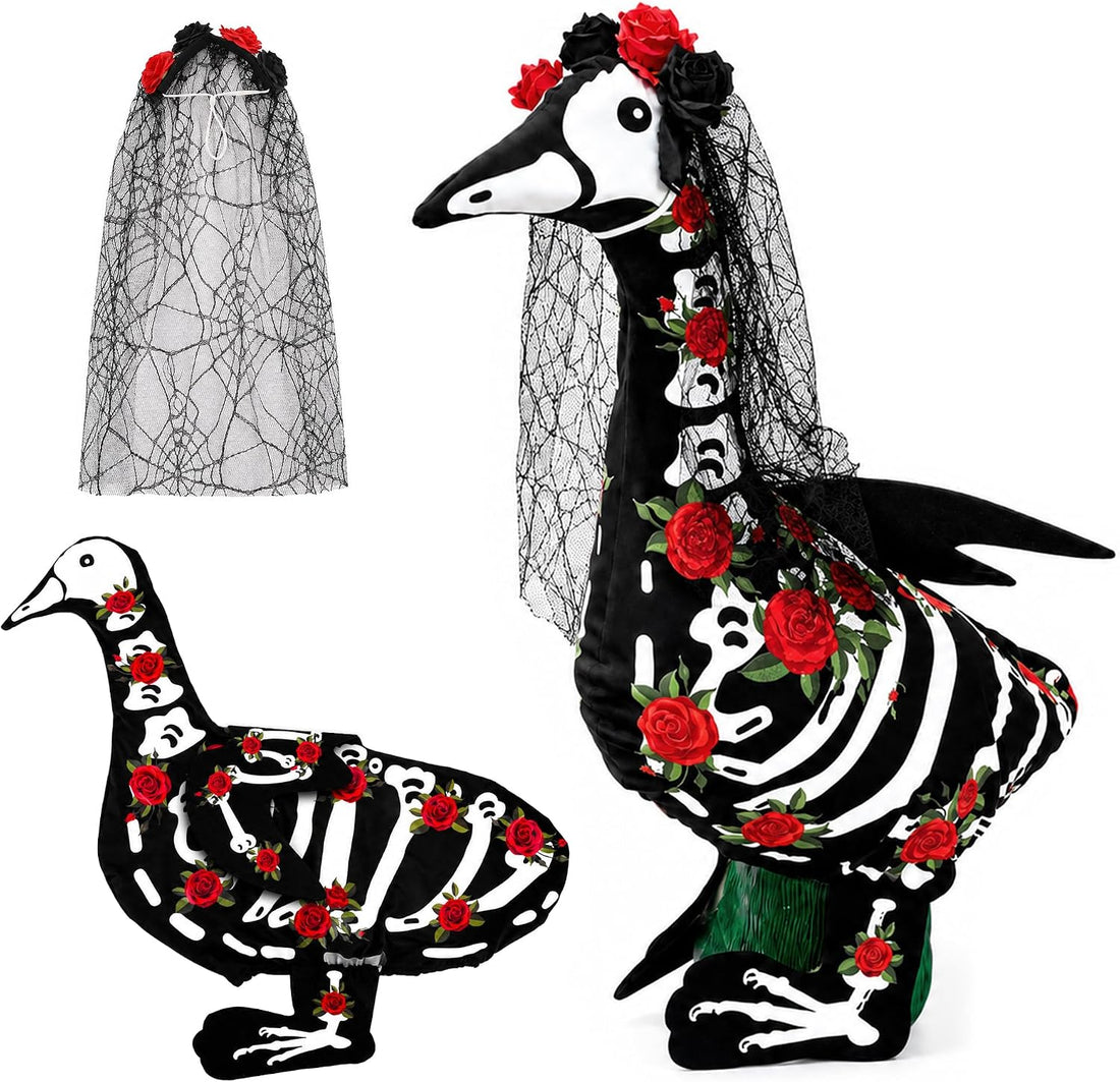 4Pcs Halloween Wizard Goose Outfits