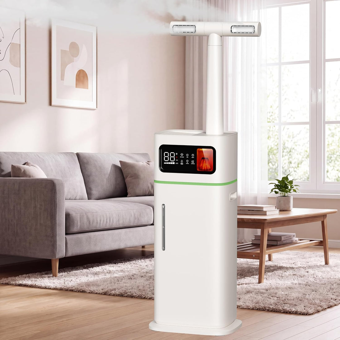 20L Cool Mist Humidifier for Large Rooms, Top Fill with Remote Control