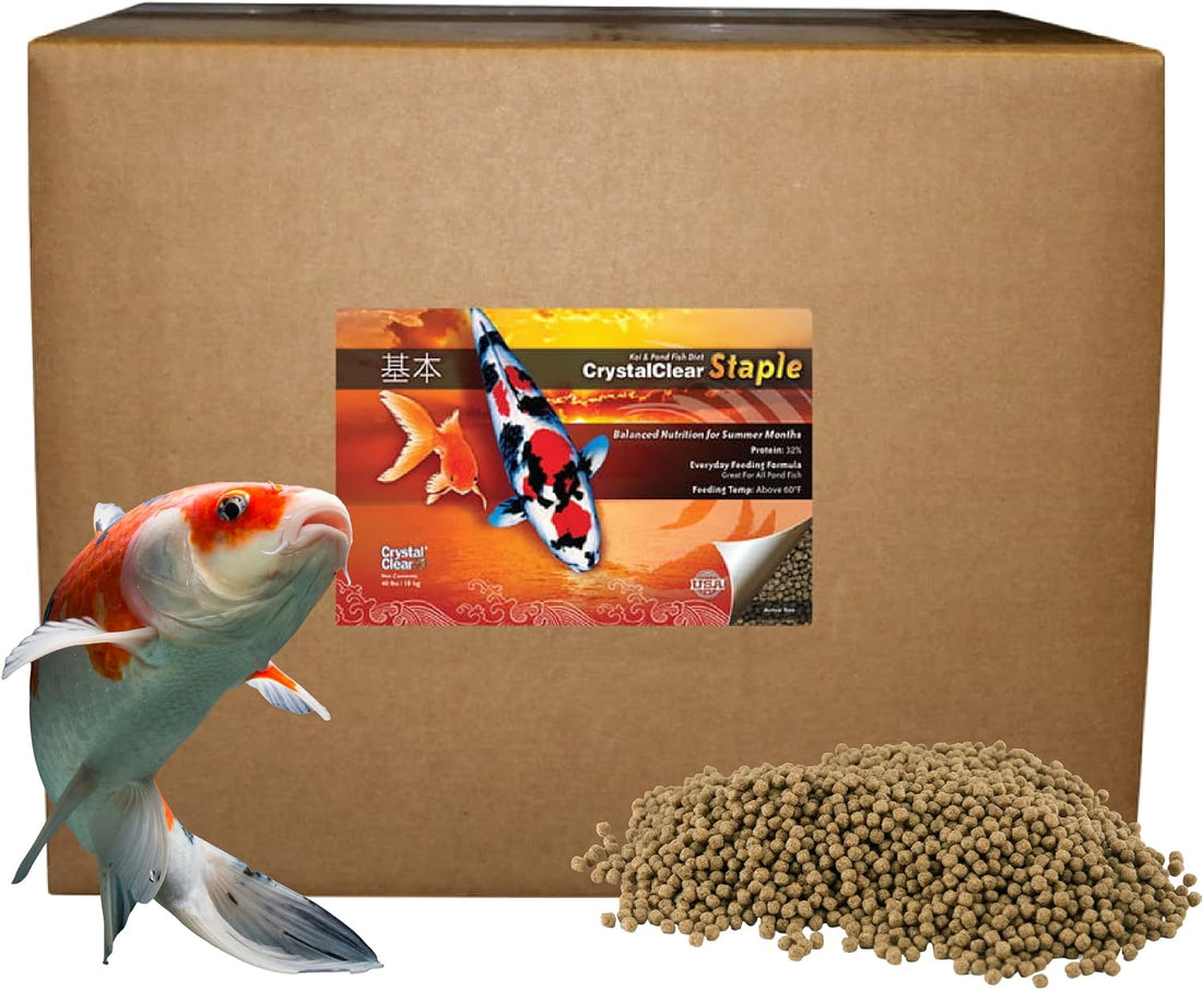 CrystalClear Staple Pond Fish Food for Koi & Goldfish, 2.2 Pound Bag