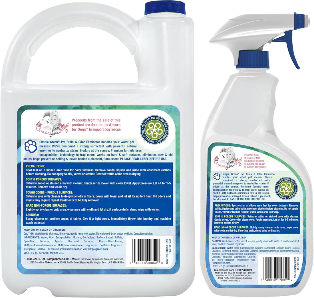 Simple Green Pet Stain and Odor Eliminator 1 Gal