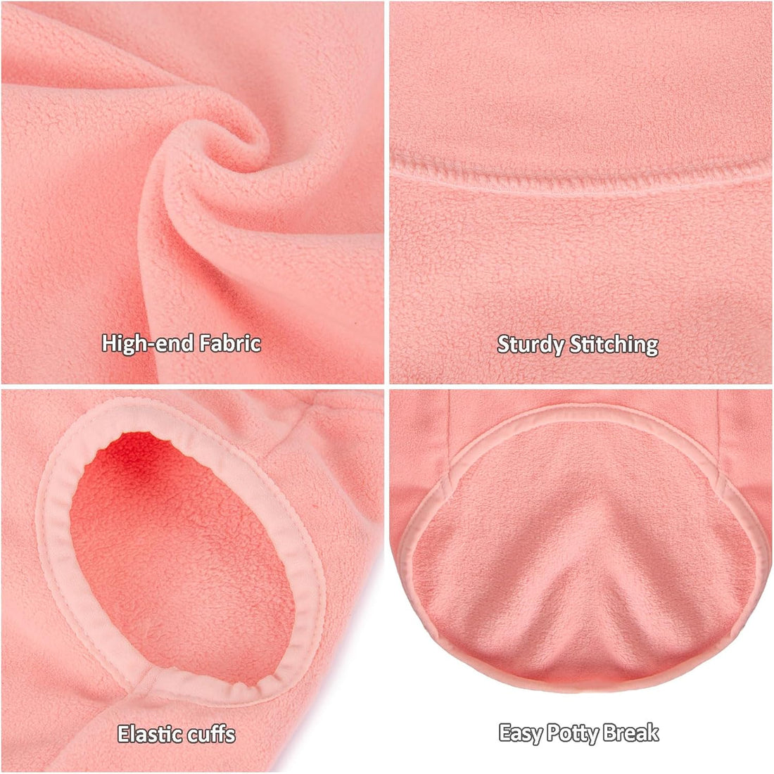 GYALAPERI 3 Pack Fleece Dog Sweaters for Small Dogs