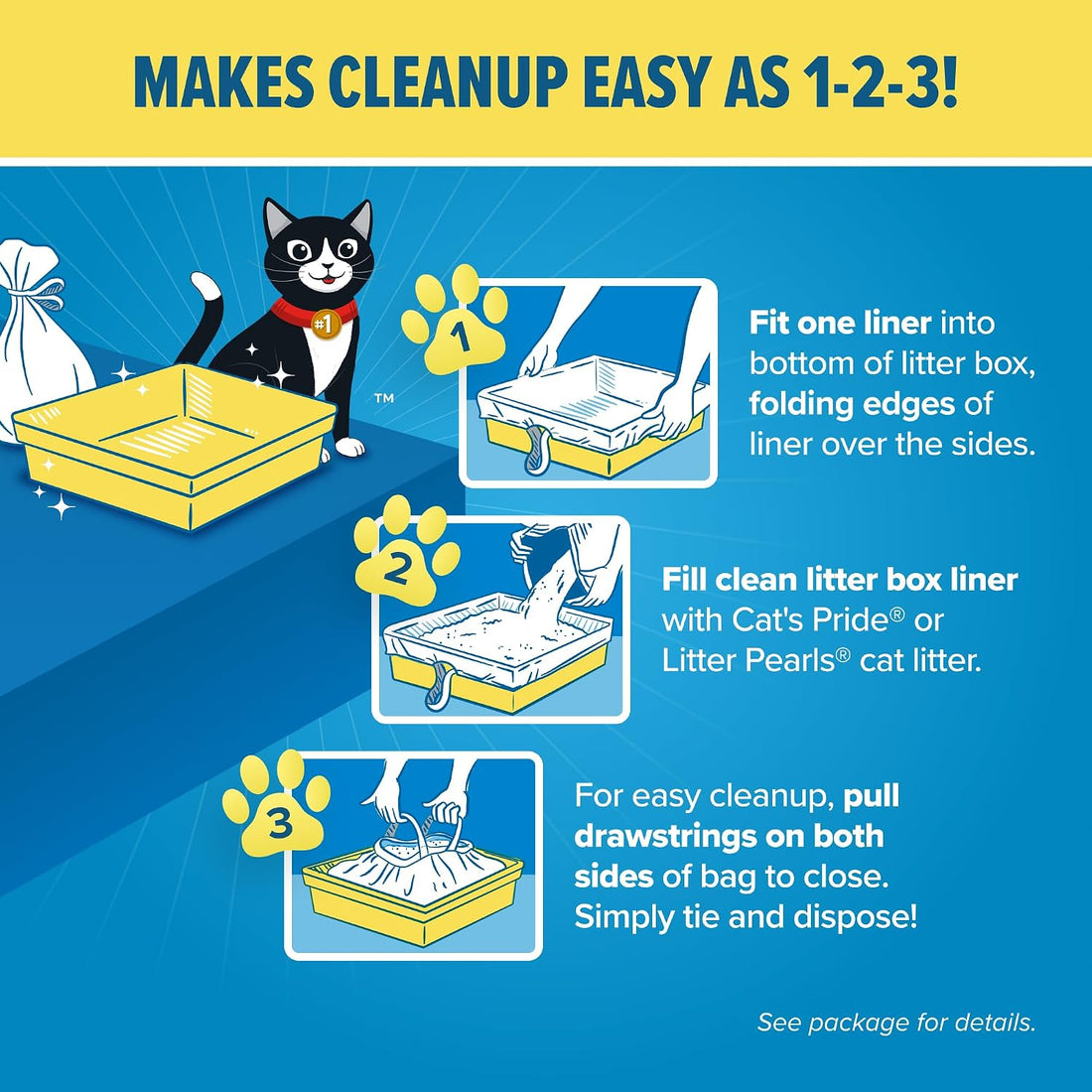 Jonny Cat Litter Box Liners: Heavy Duty - Tear & Leak Resistant