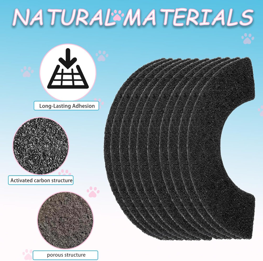 10 Pack Carbon Filters Compatible with Litter Robot 4,Cat Litter Box