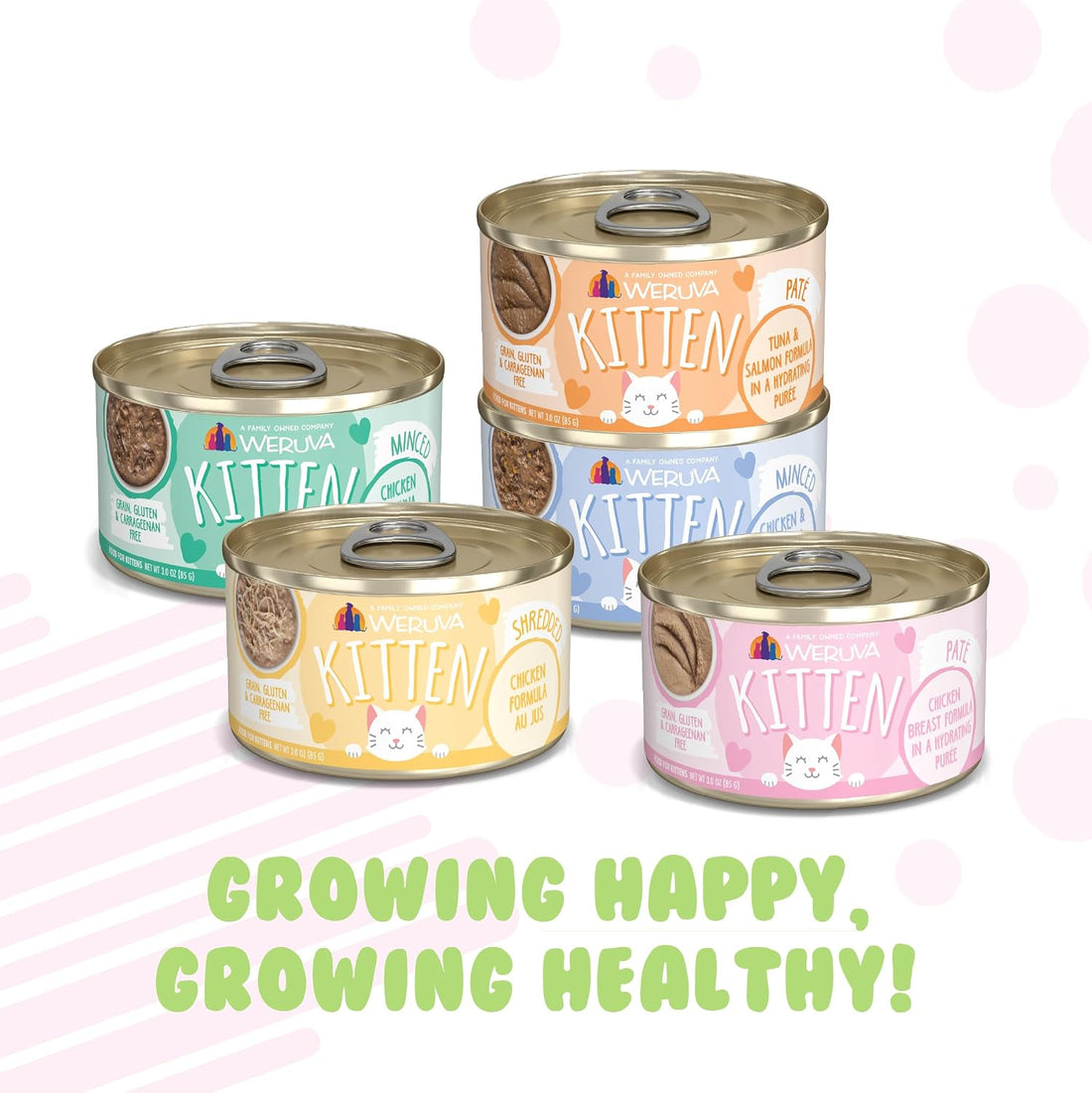 Weruva Kitten, Fur Baby Favorites Variety Pack, 3oz Can (Pack of 12)