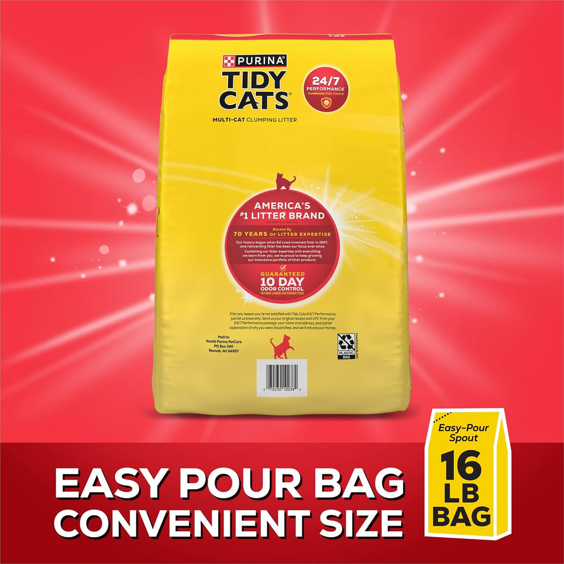 Purina Tidy Cats Clumping Cat Litter Odor Control