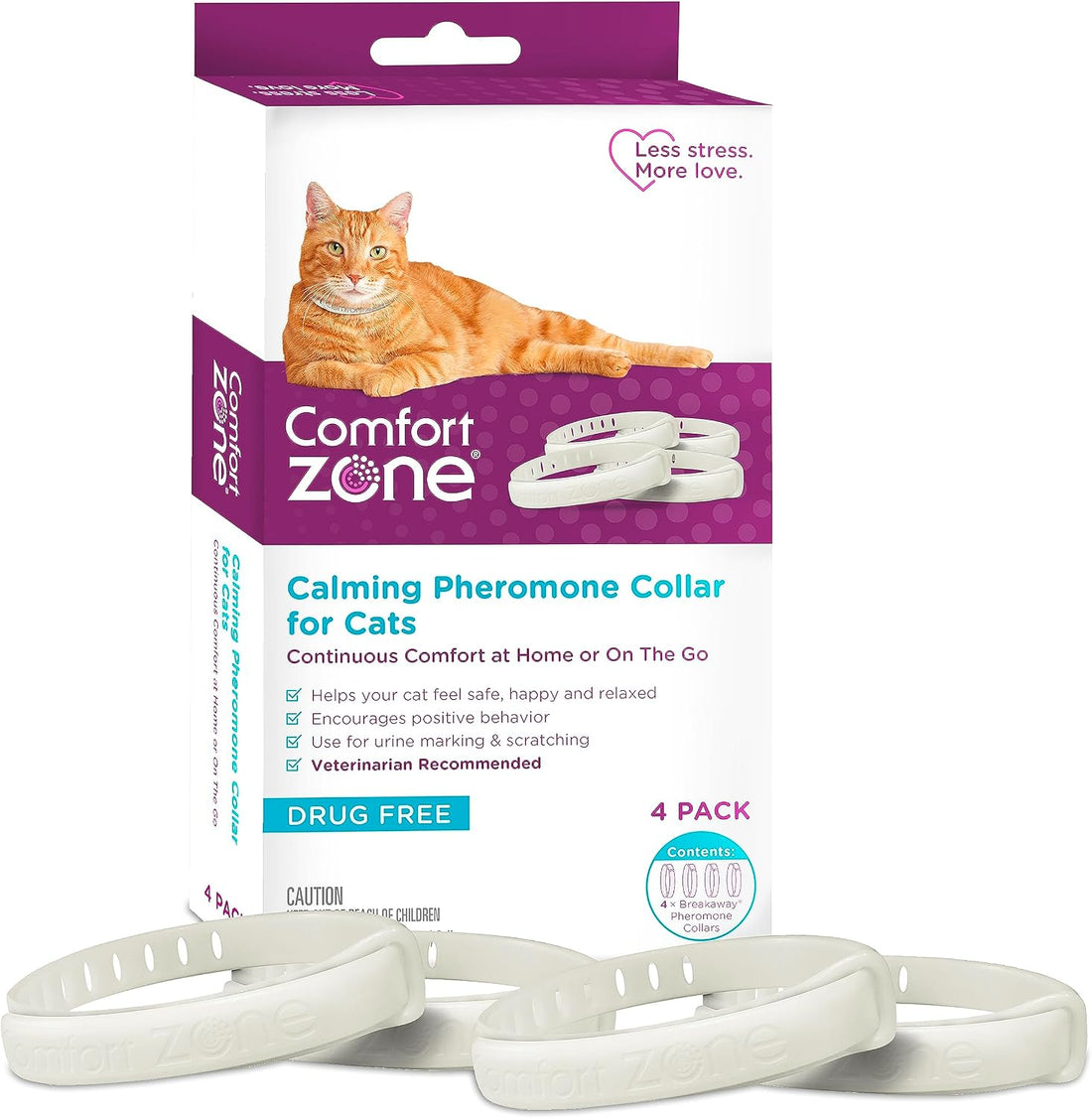 Comfort Zone Cat Calming Collar Savings Pack, 2 30-Day Collars