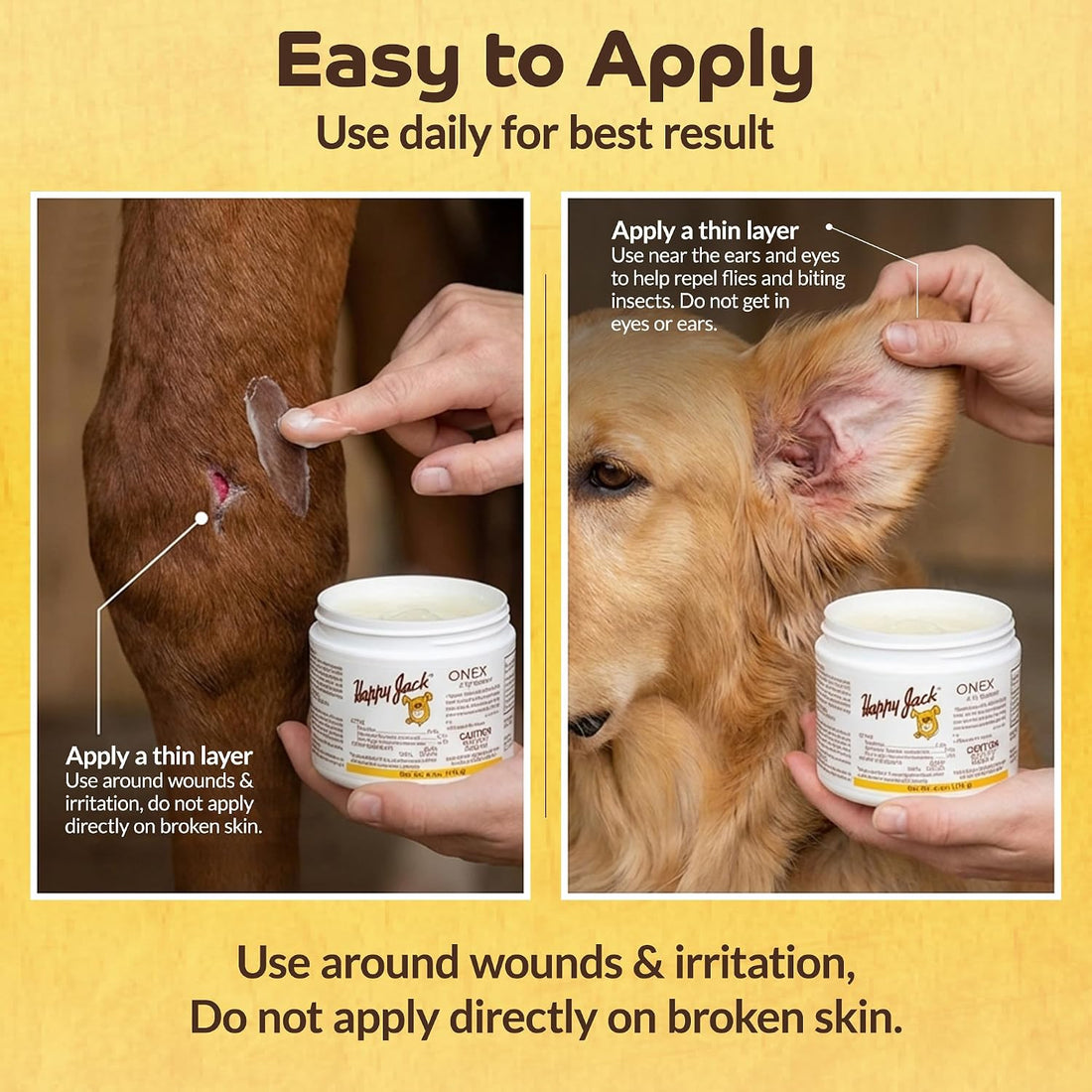 Happy Jack Onex Fly Repellent Ointment, 4 oz