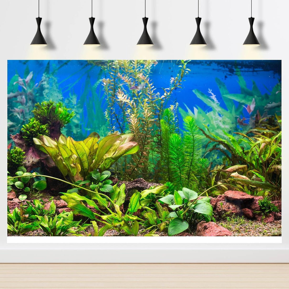 Aquarium Background Various Underwater Grass Plants Aquarium Backdrop