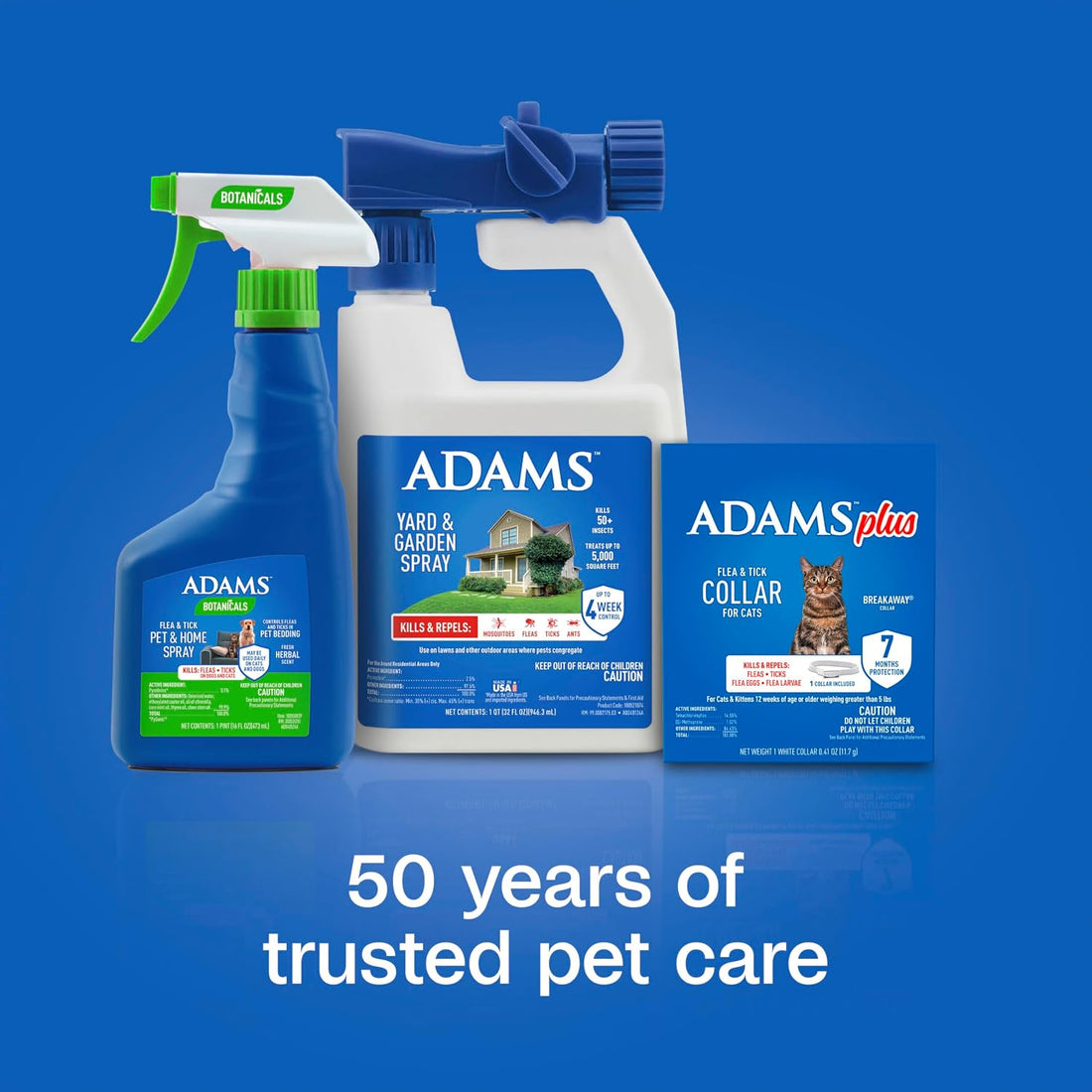 ADAMS Plus Flea & Tick Collar for Cats, Adjustable, 1 Count