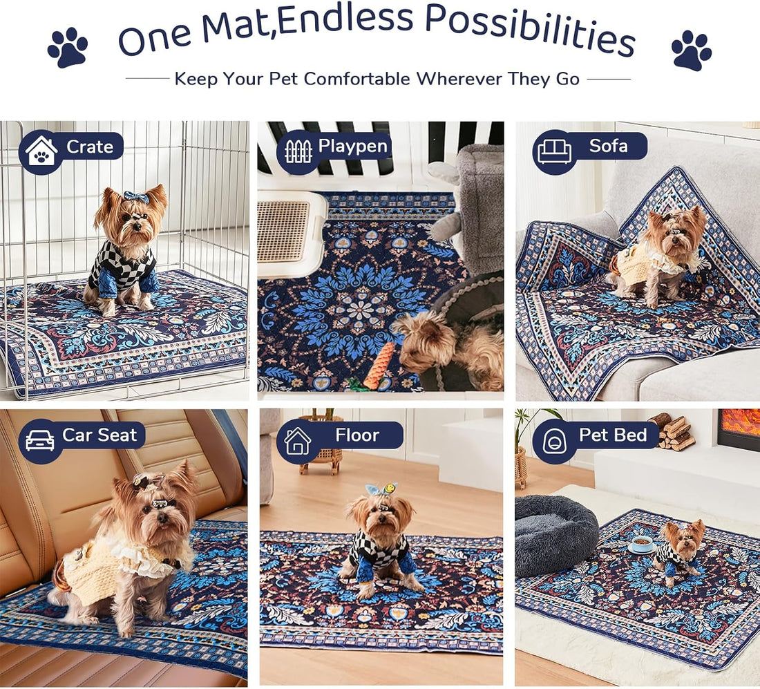 Qeils Washable Pee Pads, Super Absorbent Puppy Pads, 2 Pack 18"x24"