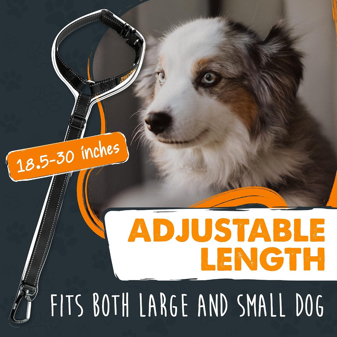 Mighty Paw Dog Seat Belt for Car Headrest, for Small
