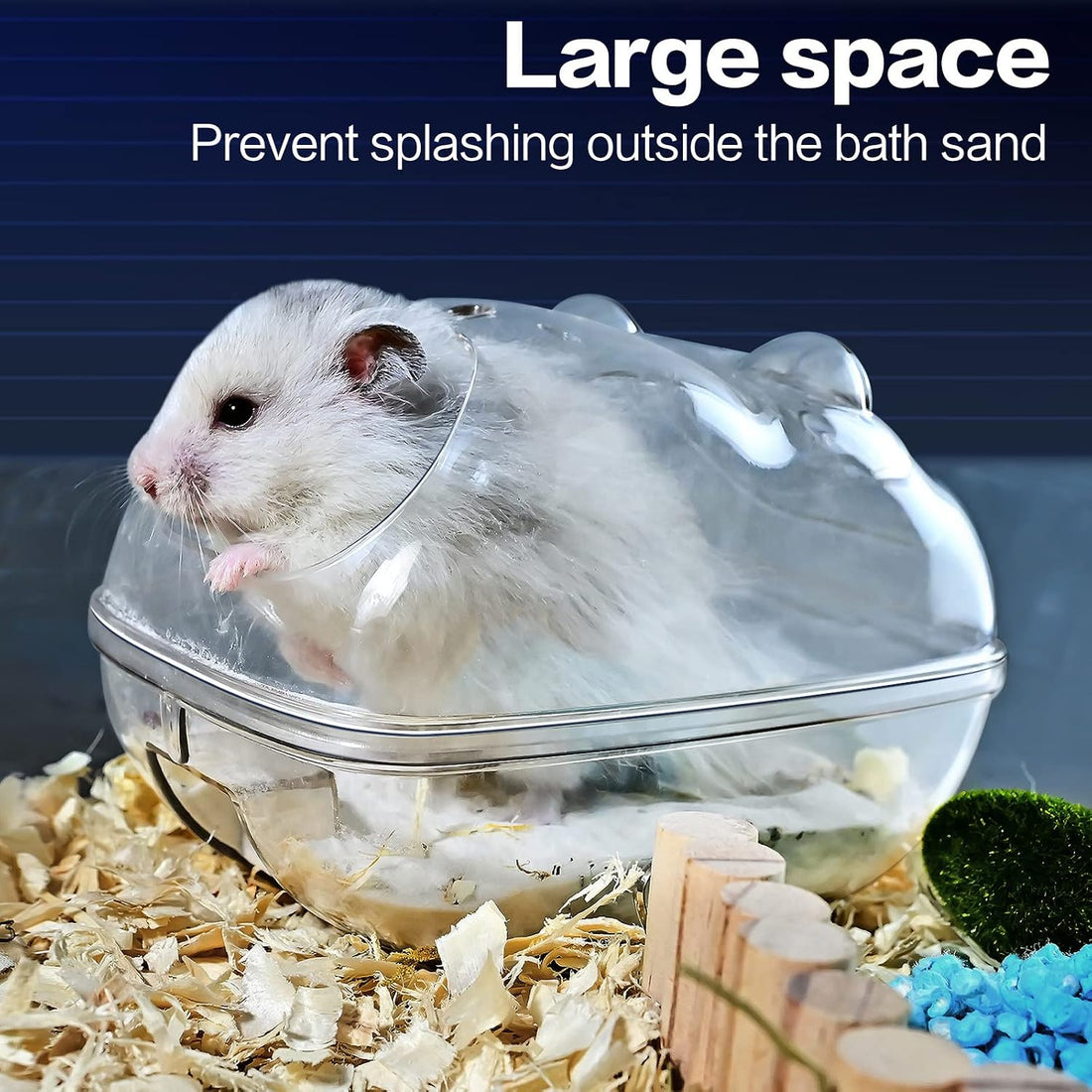 lazYYzal Hamster Bathtub,Hamster Bathroom,Small Animal Habitat