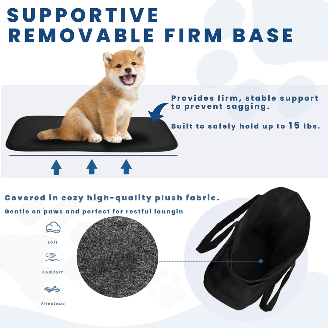 STRAODTIC Lightweight Dog Purse Carrier for Small Dogs Under 15 lbs
