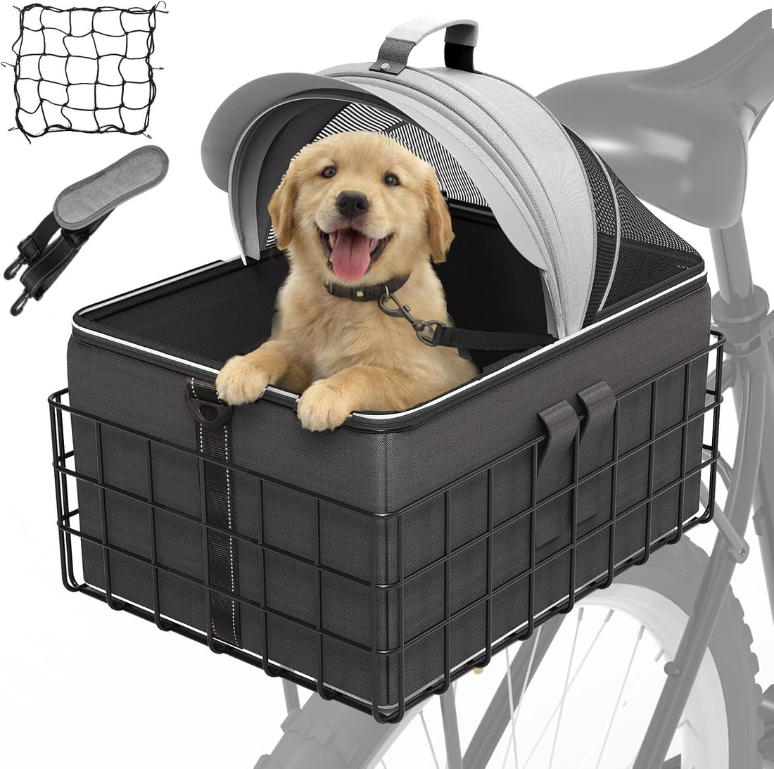 YEEGO DIRECT Dog Bike Basket for Rear Rack