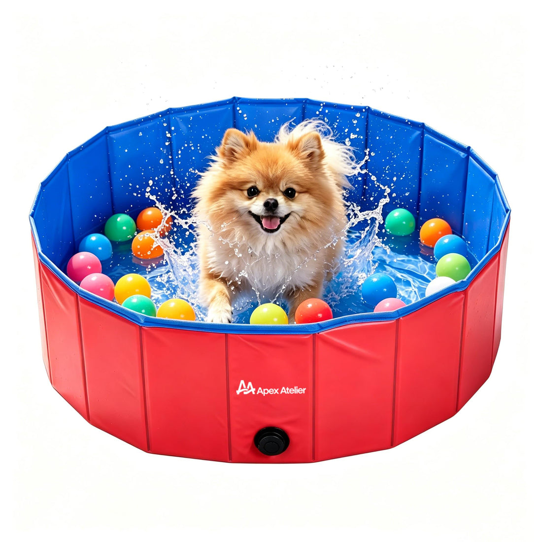 AAApex Atelier Foldable Dog Pet Bath Pool, Collapsible Dog Pet Pool