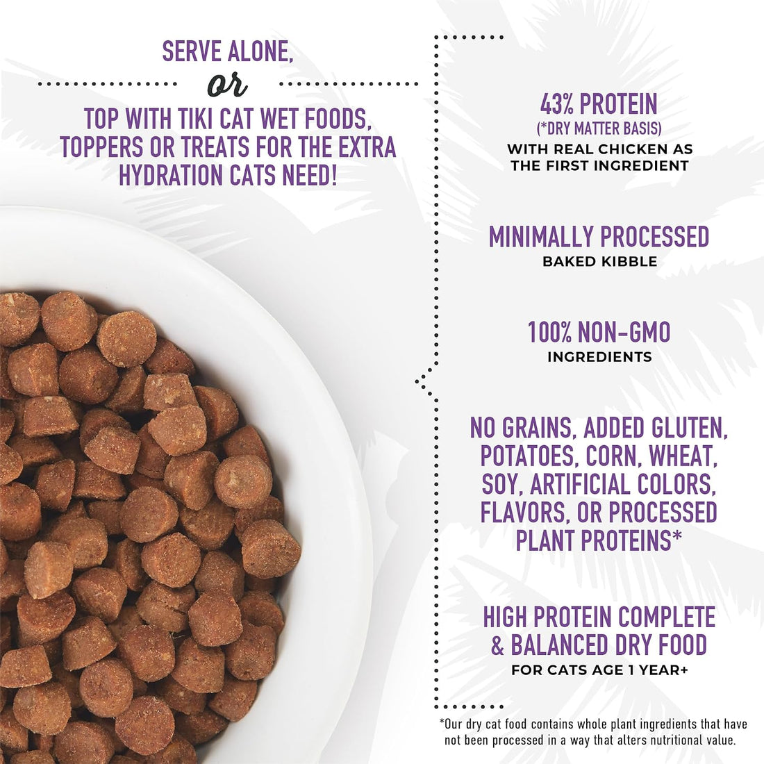 Tiki Cat Born Carnivore High Protein Dry Cat Food, Chicken