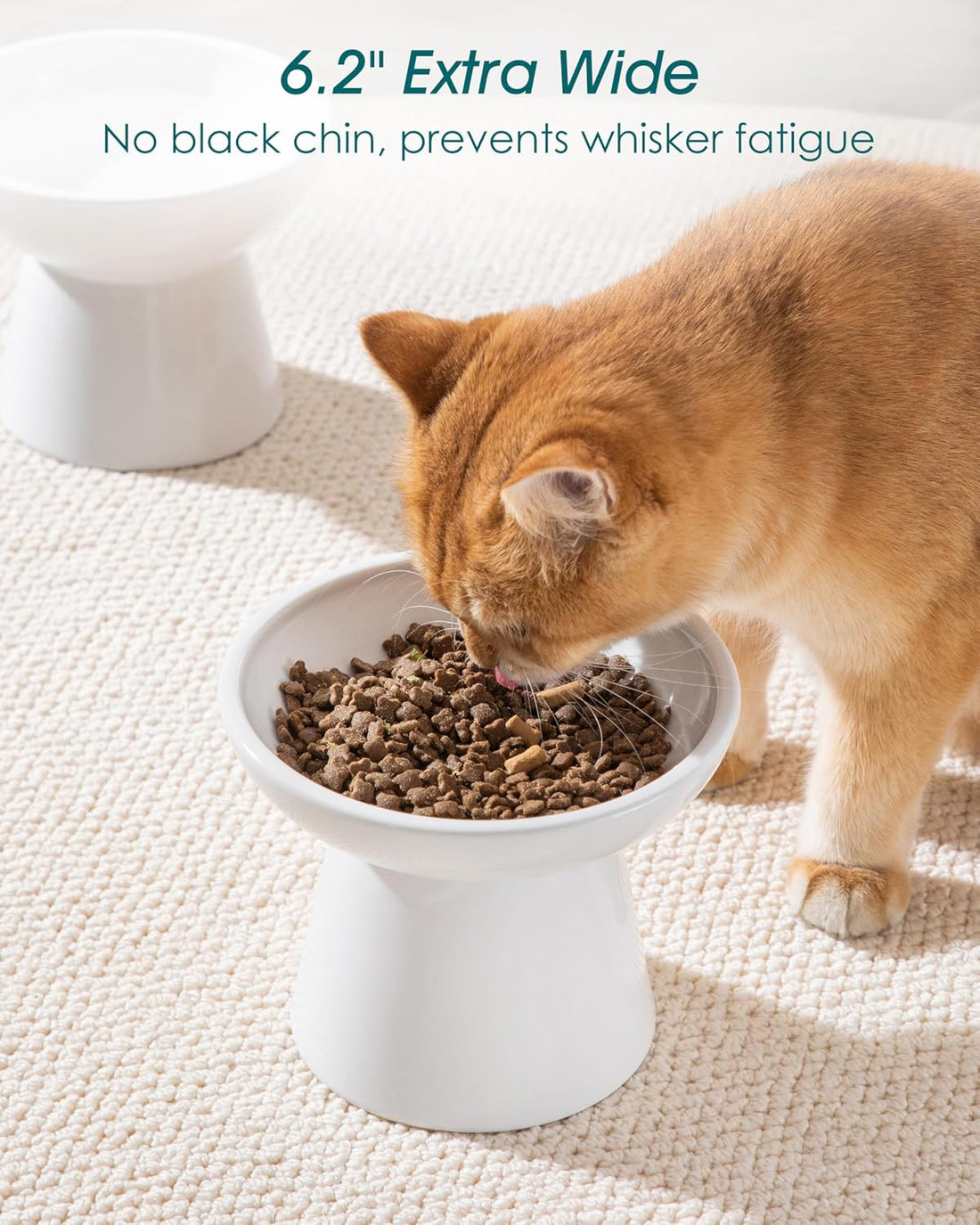 vancasso Extra Wide Elevated Cat Bowls 2-Pack