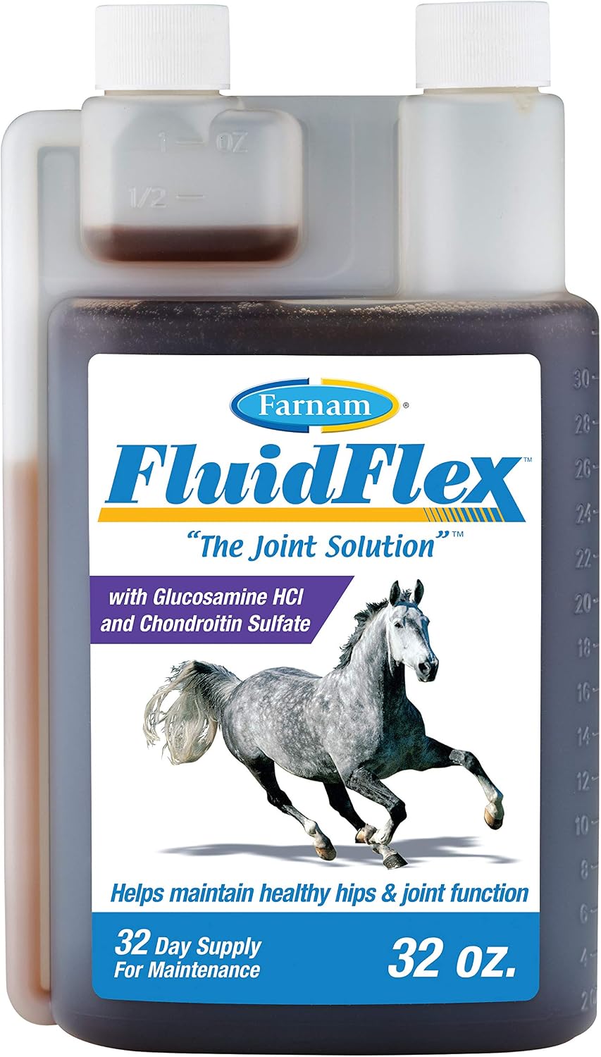 Farnam Fluidflex Glucosamine Joint Supplement for Horses, 32 oz.