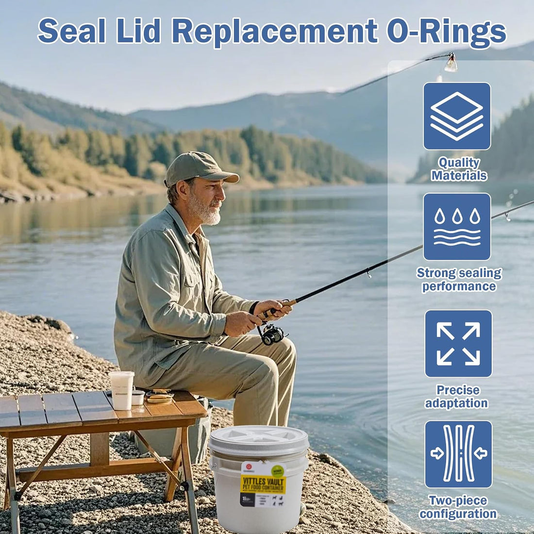 for Gamma2 Seal Replacement O-Ring (one Pair) for 9" lids
