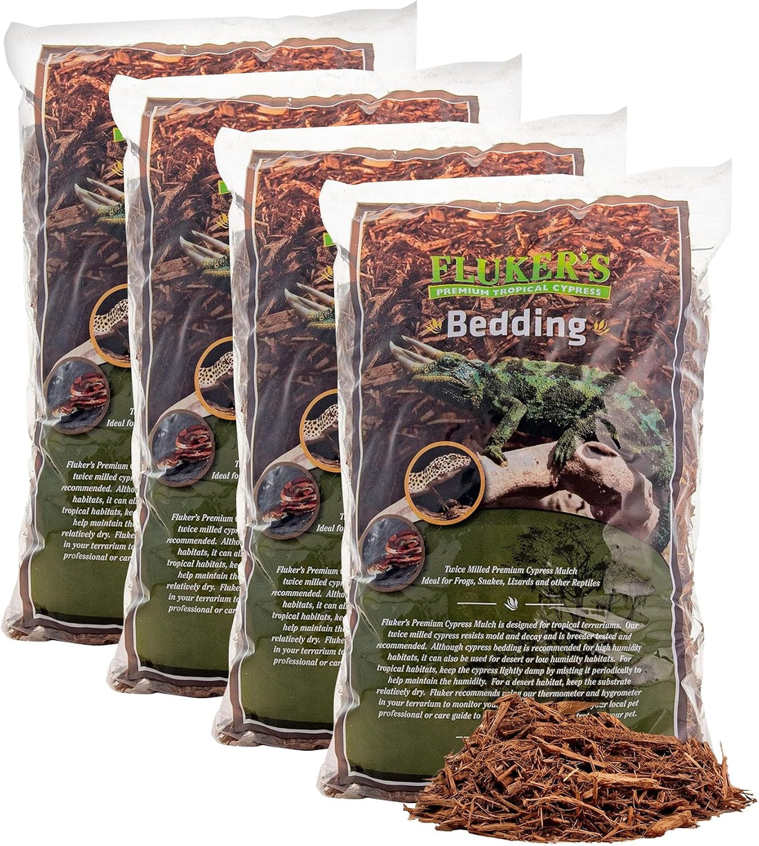 Fluker's Premium Tropical Cypress Bedding for Reptiles, 10 Pound