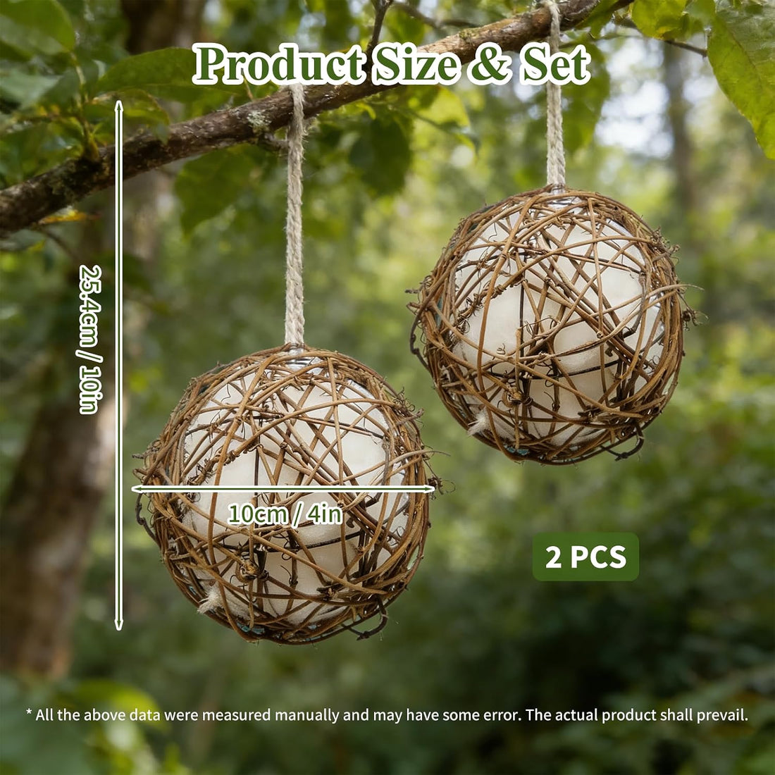 Gute Globe Hummingbird Nesters, Hummingbird Nesting Houses Set of 2