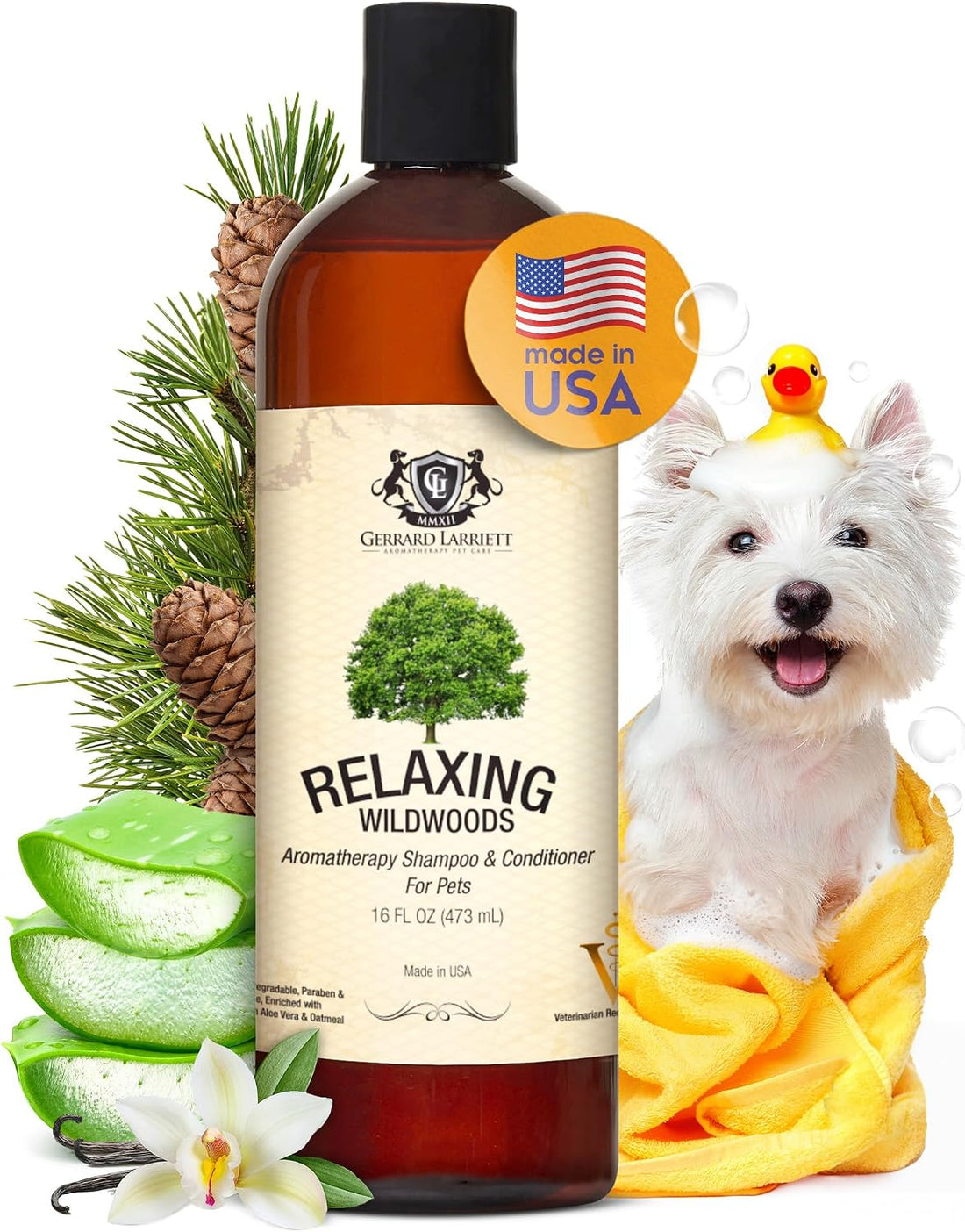 Dog Shampoo and Conditioner Energizing Grapefruit & Spearmint 16 Oz