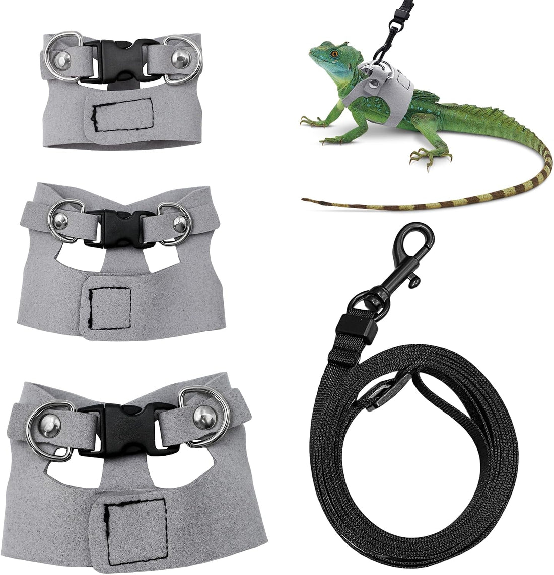 3PCS Bearded Dragon Harness and Leash Set