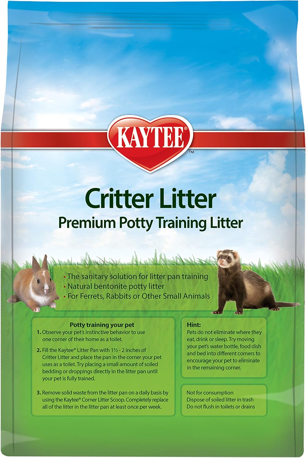 Kaytee Premium Potty Training Critter Litter for Pet Ferrets