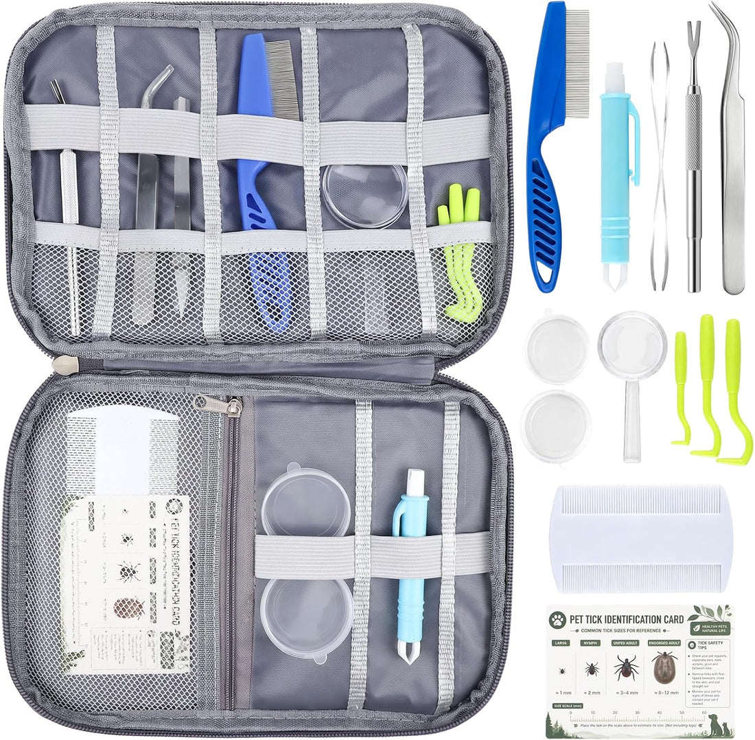 12-in-1 Tick Remover Kit for Dogs, Cats & Humans