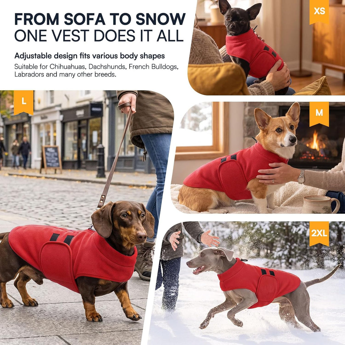 Queenmore Soft Fleece Dog Jacket