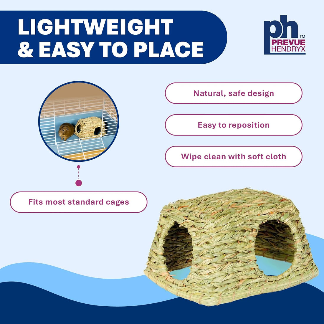 Prevue Pet Products Nature's Hideaway Grass Hut Small Animal Toy
