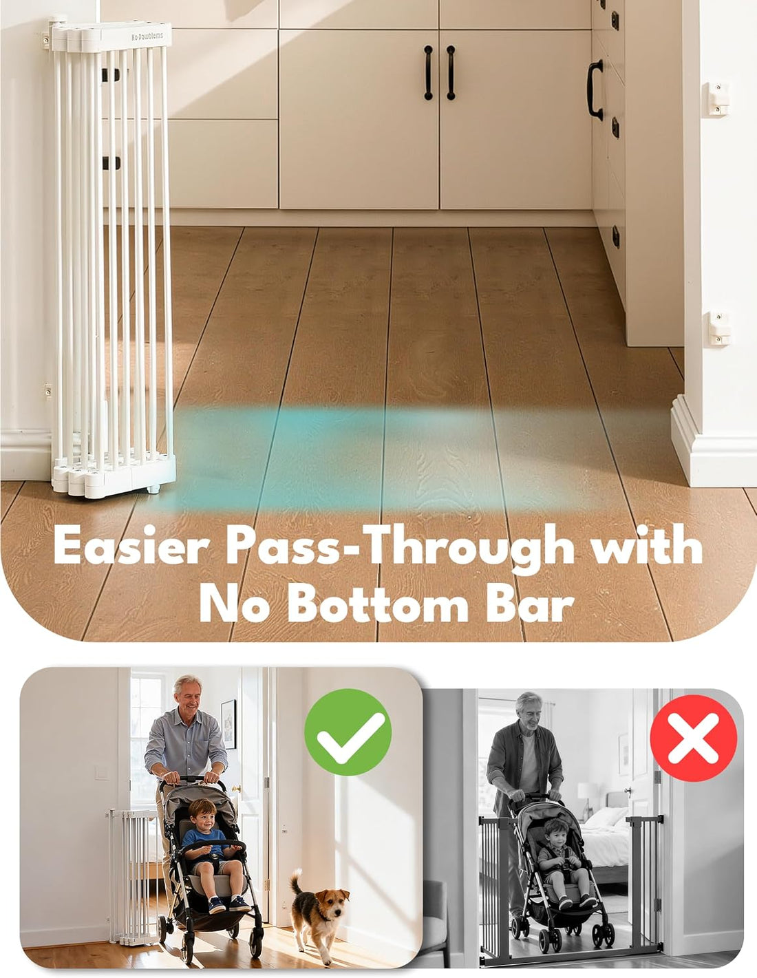 No Pawblems Retractable Safety Gate