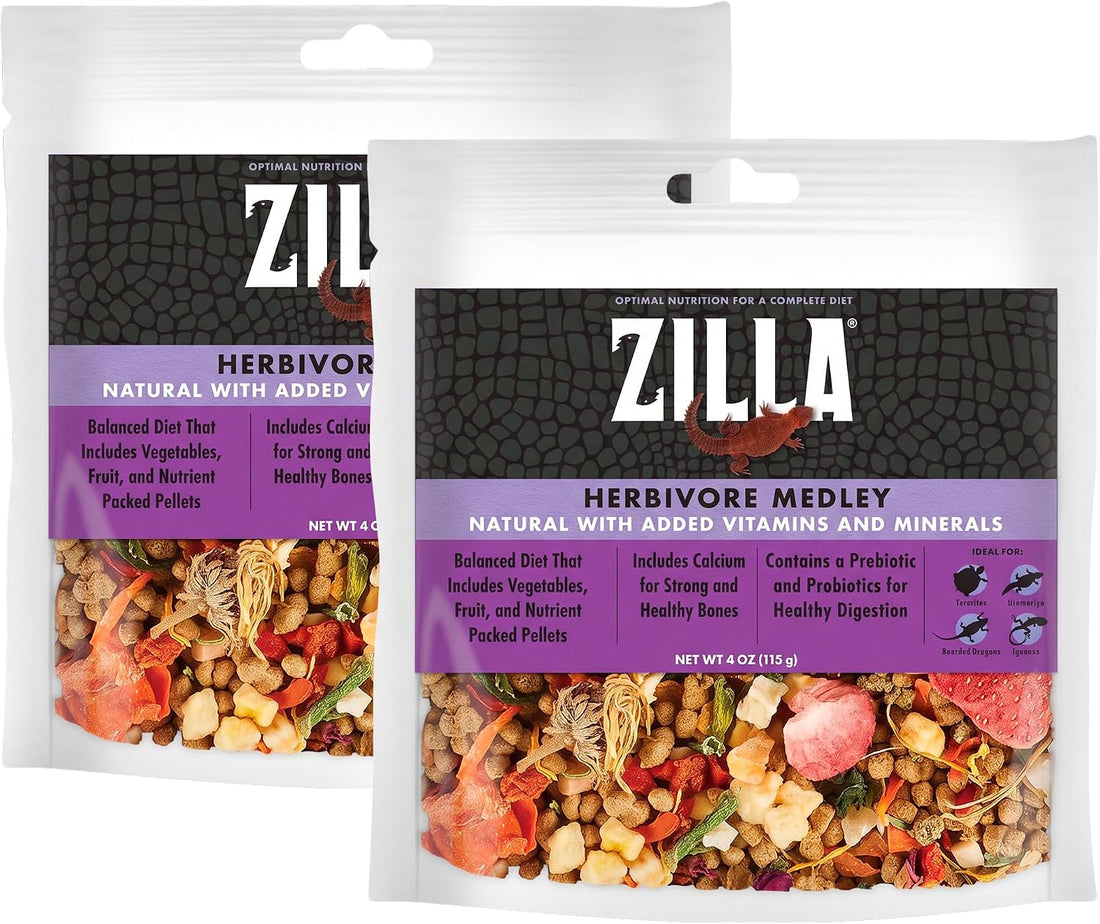 Zilla Pet Reptile Herbivore Food Medley Diet, 4 Oz