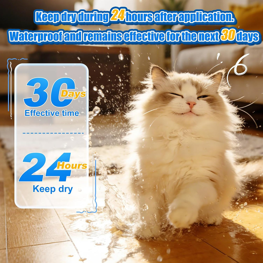 Cat Flea and Tick Drops, 6-Month Supply for Cats & Kittens