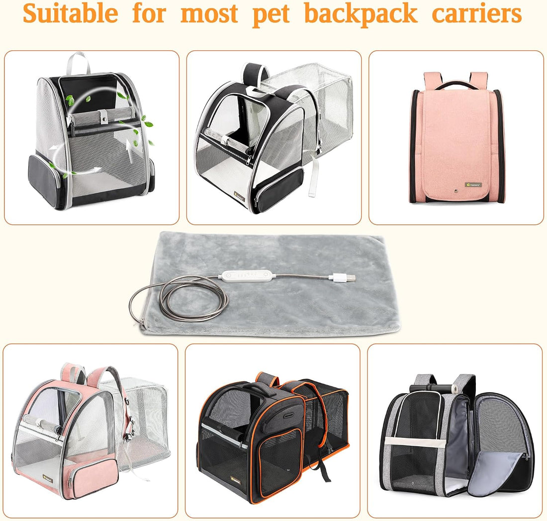 Texsens USB Powered Heated Pet Pad for Cats & Dogs, Portable Warmer
