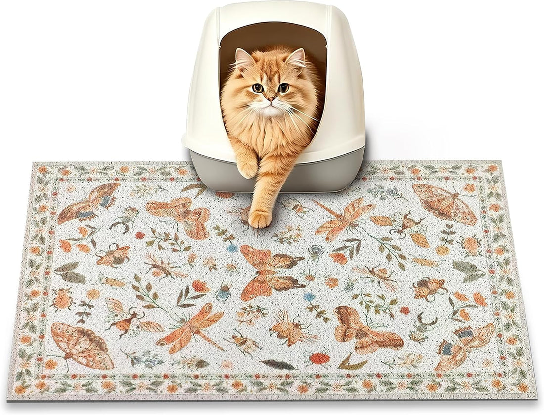 Cat Litter Mat, 24" x 16" Litter Mat, Traps 100% Cat Litter