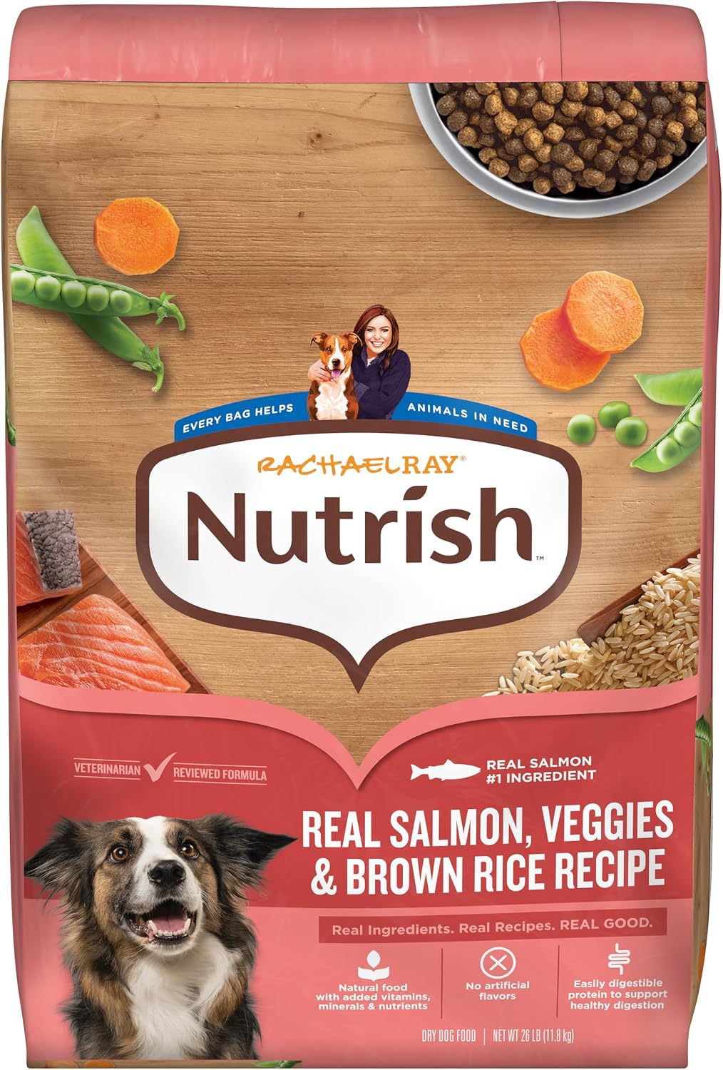 Nutrish Salmon Dry Dog Food, 4.5 lb. Bag (Rachael Ray)