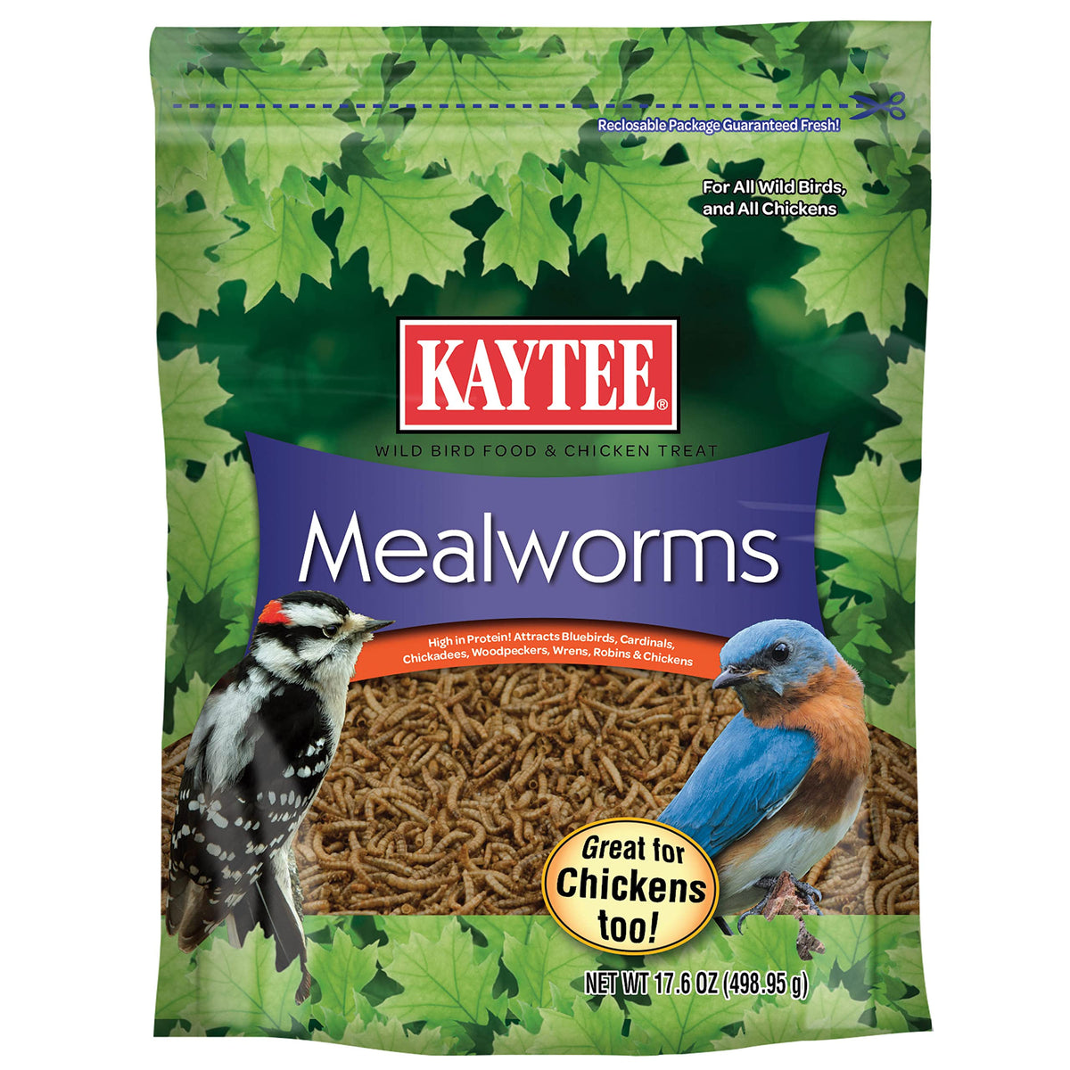 Kaytee Wild Bird Food Mealworms For Bluebirds, Wrens, Robins