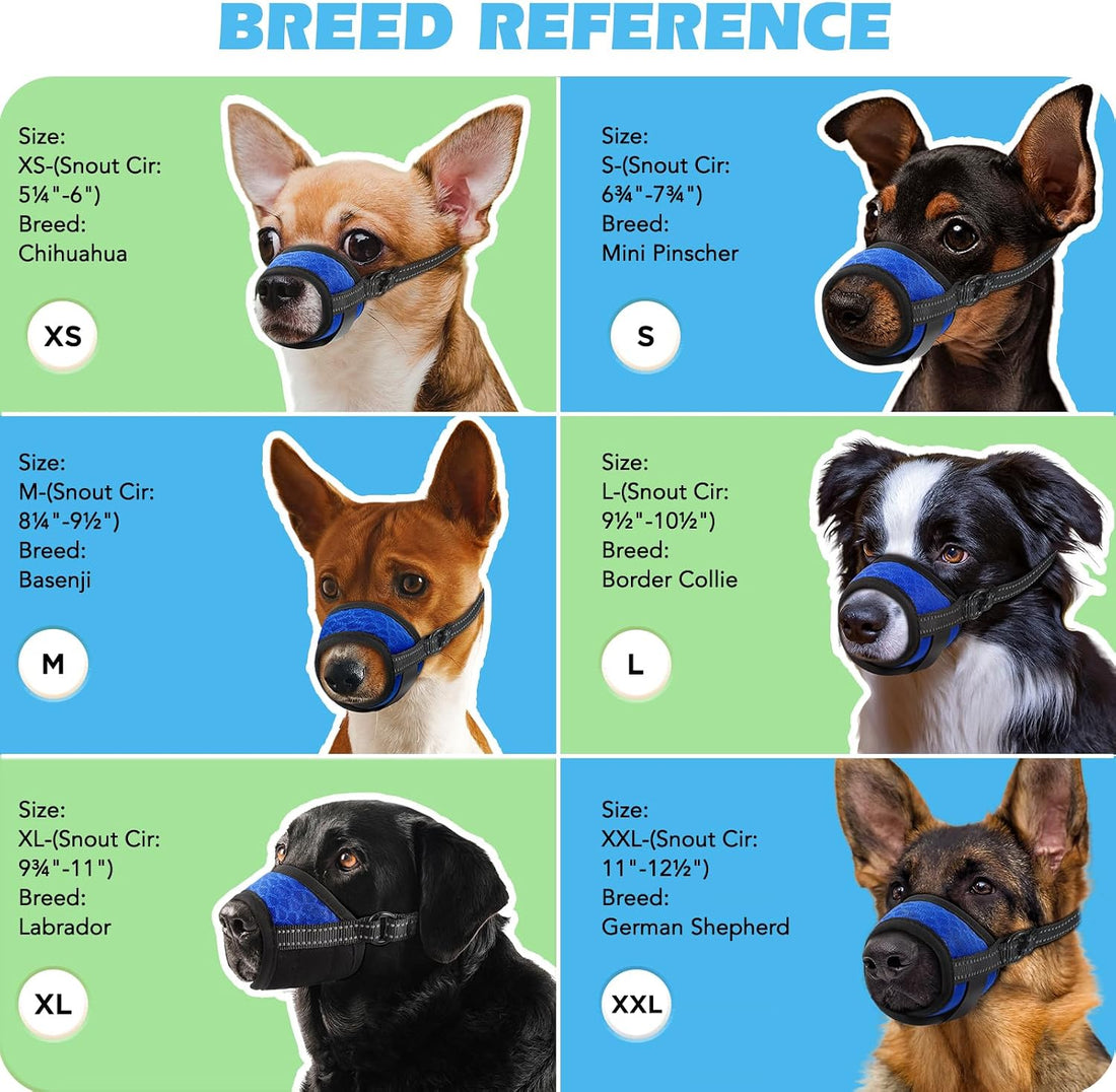 BONTHEE Dog Muzzle,Soft Breathable Mesh